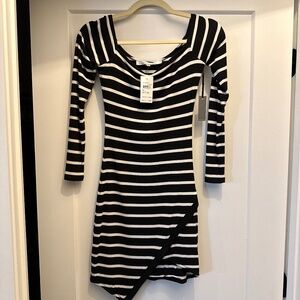 Lovers + Friends Striped Long Sleeve Mini Dress